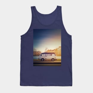 Old van in sunset light Tank Top